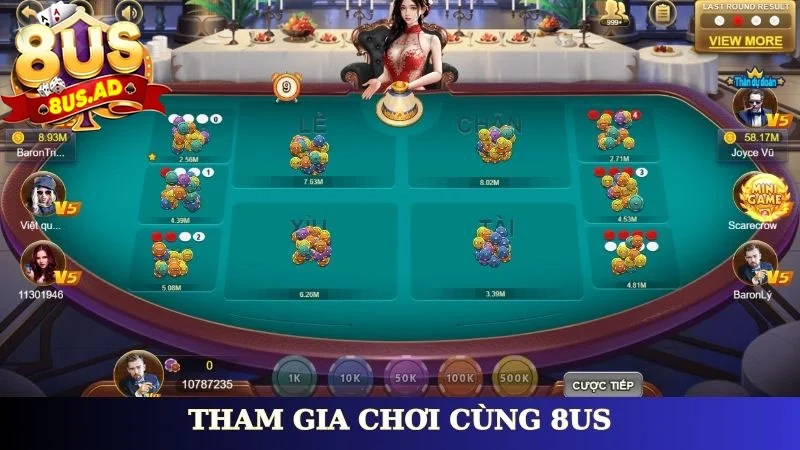 Tham gia chơi cùng 8Us